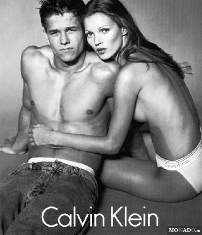 Марки Марк и Кейт Мосс в рекламе Calvin Klein